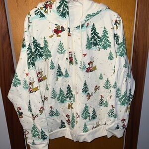 Kids Holiday Print Hooded Jacket